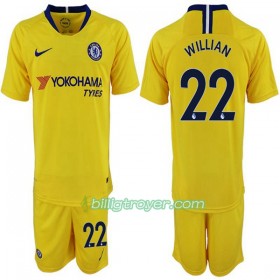 Billige Fotballdrakter Chelsea Willian 22 Barn Bortedraktsett 2018/19 Kortermet